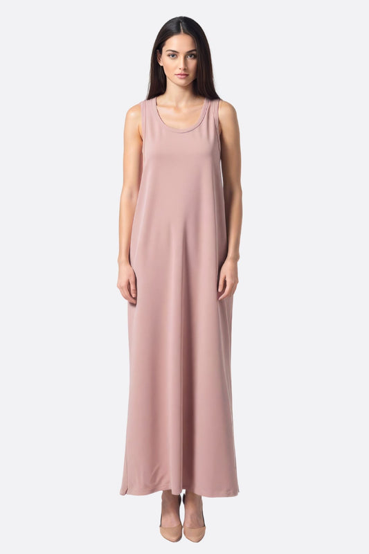 Powder Pink Flowing Maxi Dress